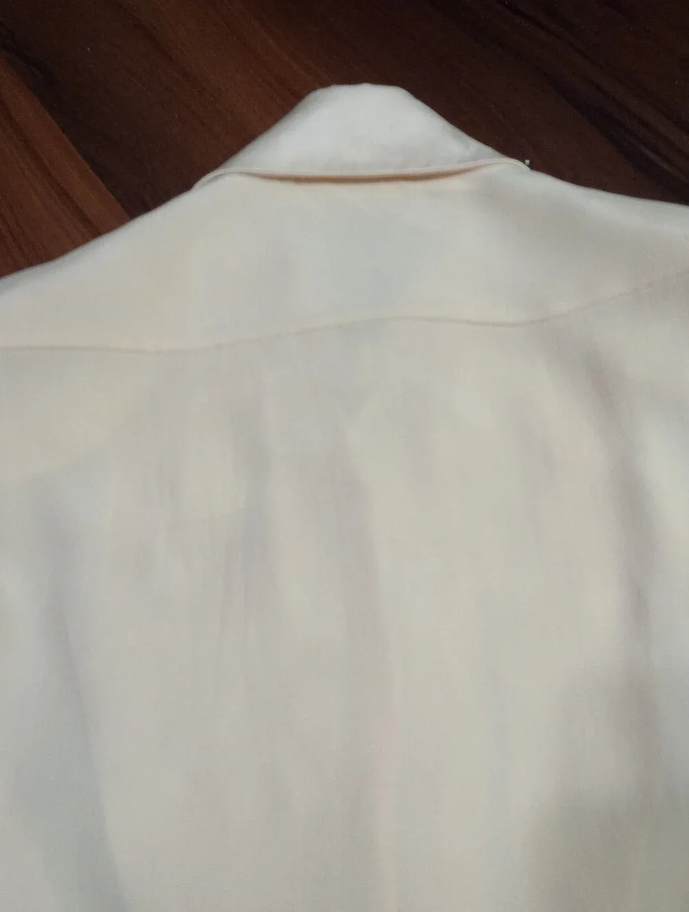 Vintage Chanel Boutique Collared Blouse With Gold Tone Buttons